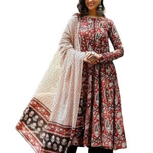 Anarkali Kurta and Pant Set with Dupatta