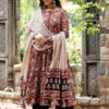 Anarkali Kurta and Pant Set with Dupatta