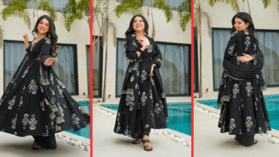 Black Printed Kurta Pant With Dupatta