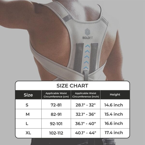 Boldfit Posture Corrector For Men Back Support Belt For Back Pain Spine Posture Corrector