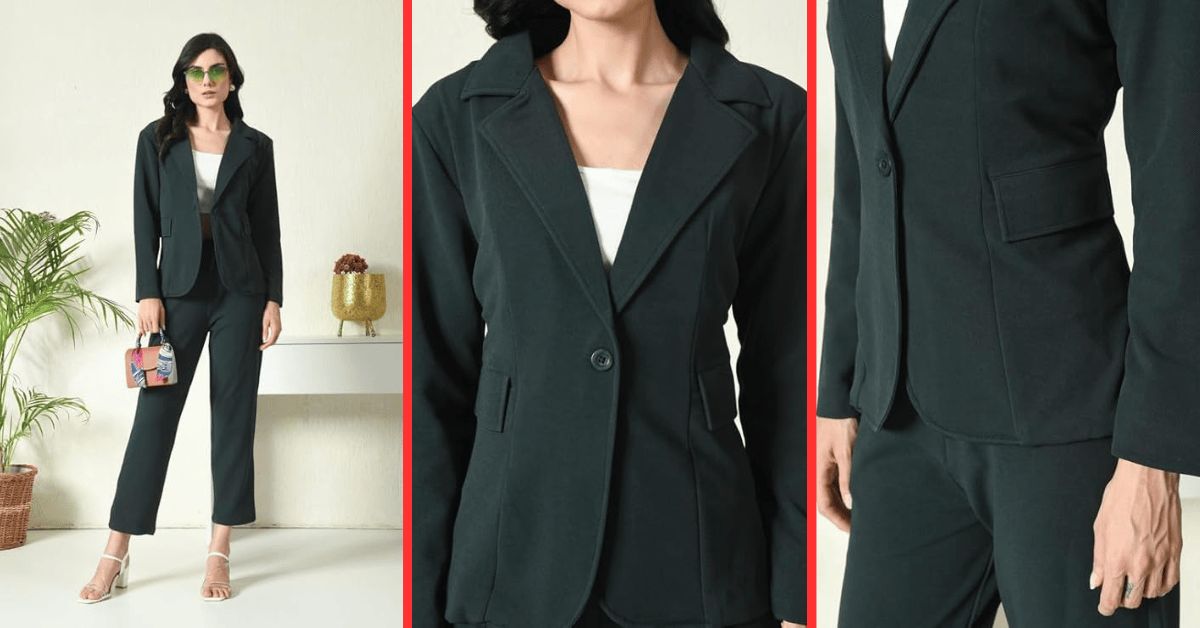 Classic Women's Professional Blazer & Pant Set – Cotton Blend Jacket, Pants & Camisole Combo (formal 3-piece) 2 Classic Women's Professional Blazer & Pant Set