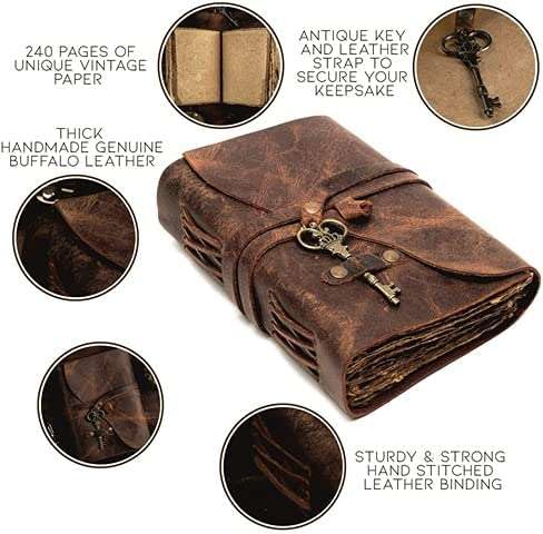 Leather Diary Genuine Handmade Journal