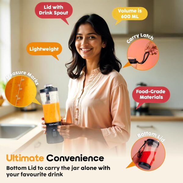 InstaCuppa Portable Blender Bottle