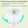 Portable Juicer Blenders For Smoothies And Juices USB Rechargeable Mini