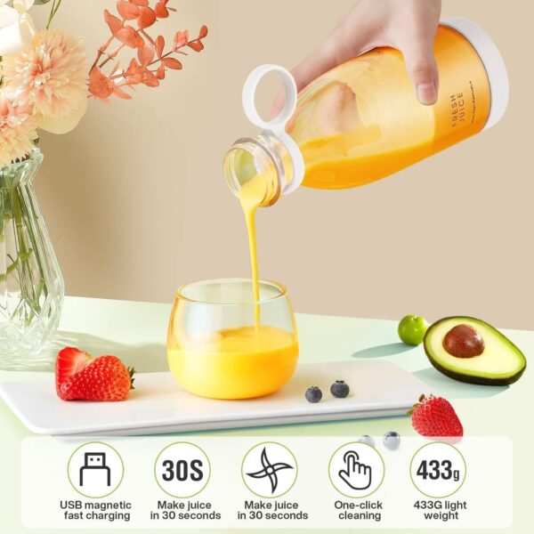 Portable Juicer Blenders For Smoothies And Juices USB Rechargeable Mini