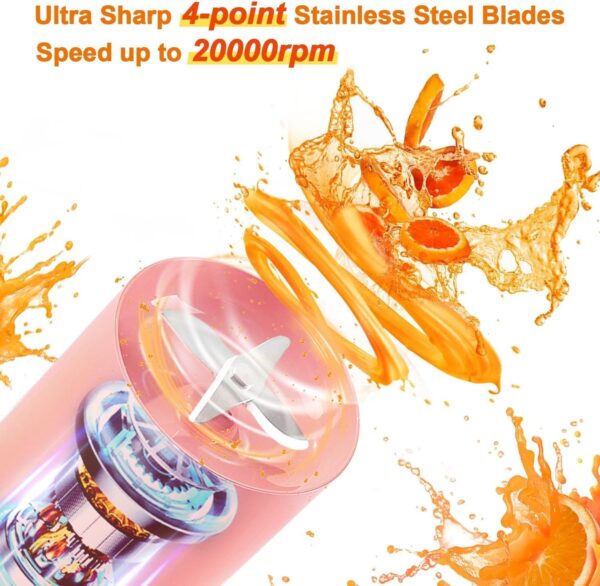Portable Juicer Blenders For Smoothies And Juices USB Rechargeable Mini