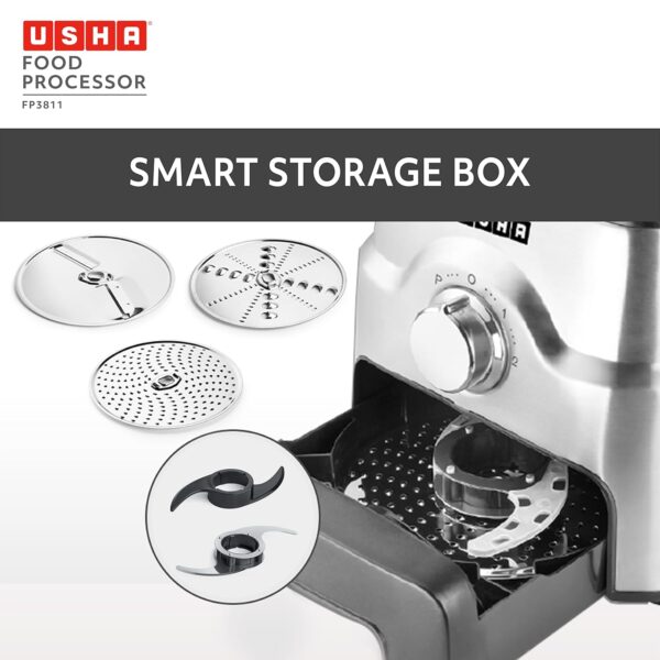Usha FP 3811 Food Processor 1000 Watts Copper Motor