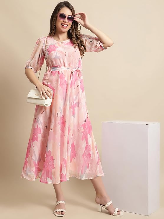 Women’s Floral Georgette Maxi Dress