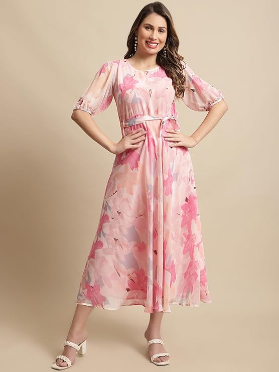 Women’s Floral Georgette Maxi Dress