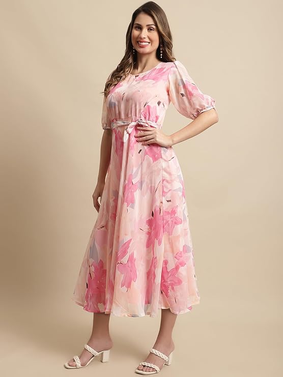 Women’s Floral Georgette Maxi Dress