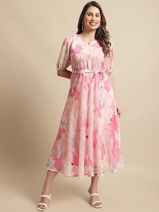 Women’s Floral Georgette Maxi Dress