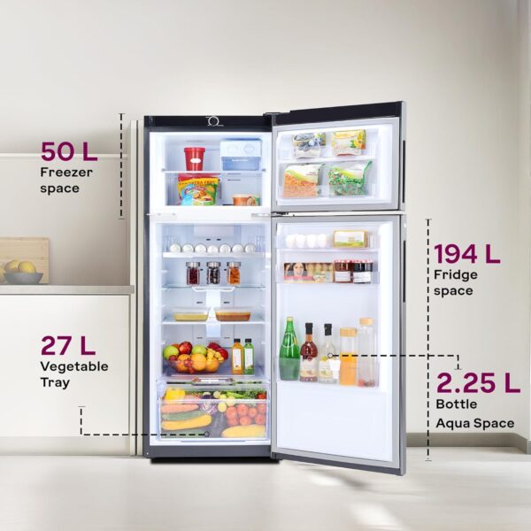 Godrej 244L 4-Star Frost-Free Double Door Refrigerator (2025 Model) – Smart Cooling, Fresh Living!