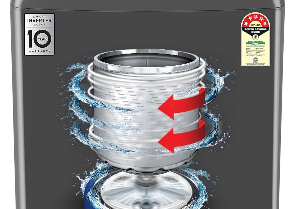 LG 8 Kg 5 Star Smart Inverter Top Load Washing Machine