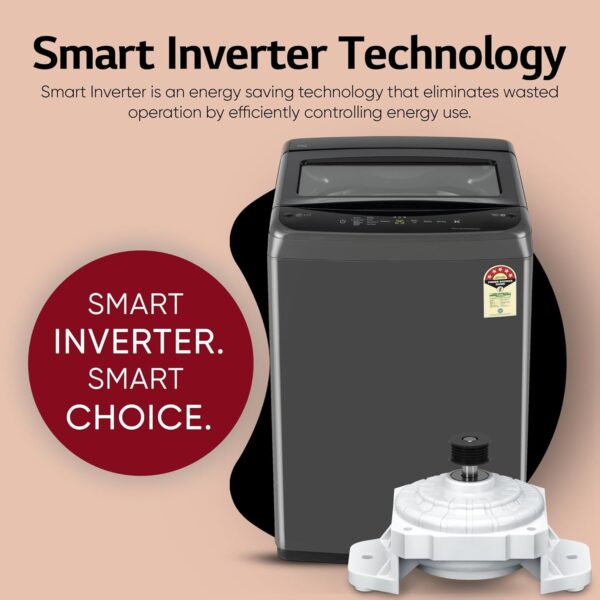 LG 8 Kg 5 Star Smart Inverter Top Load Washing Machine
